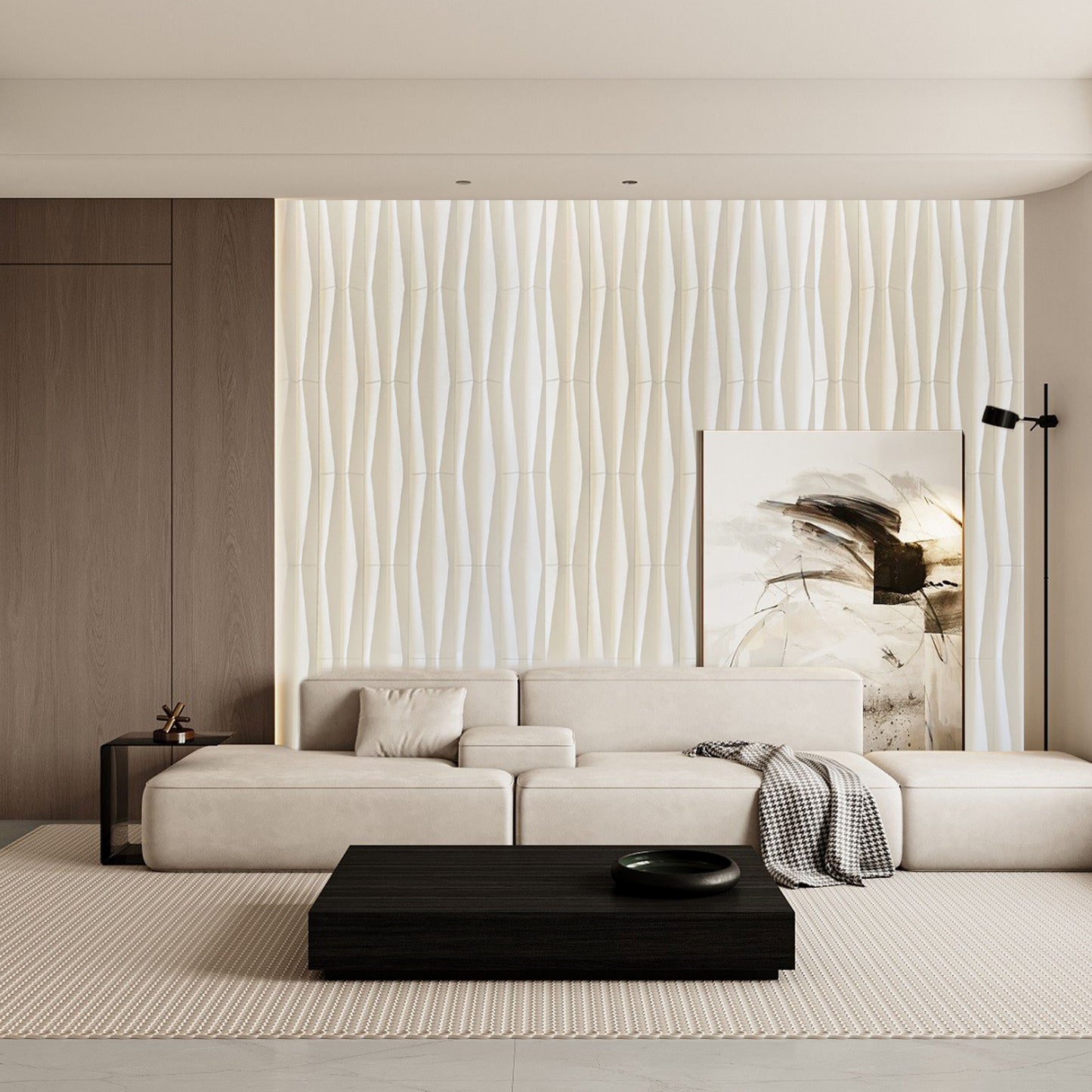 PU panels Wave 1200x600x25mm