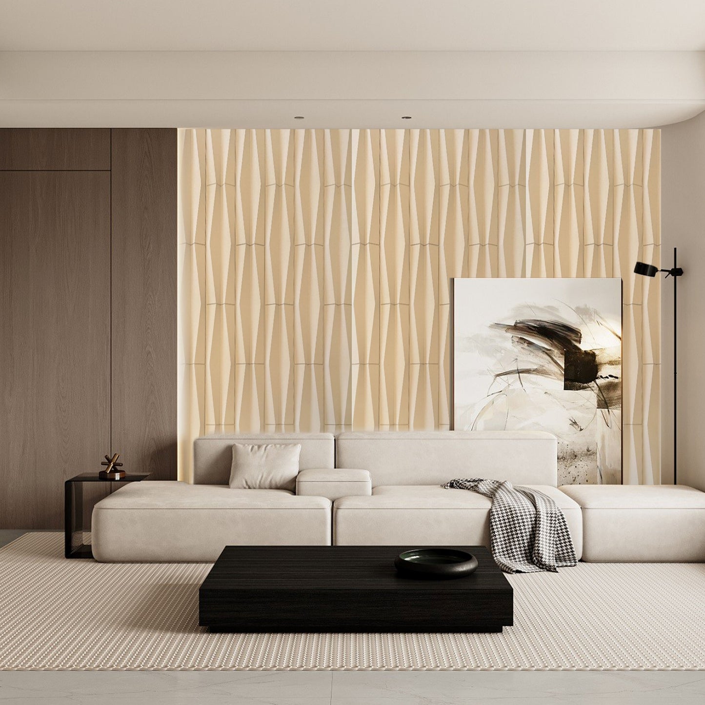 PU panels Wave 1200x600x25mm