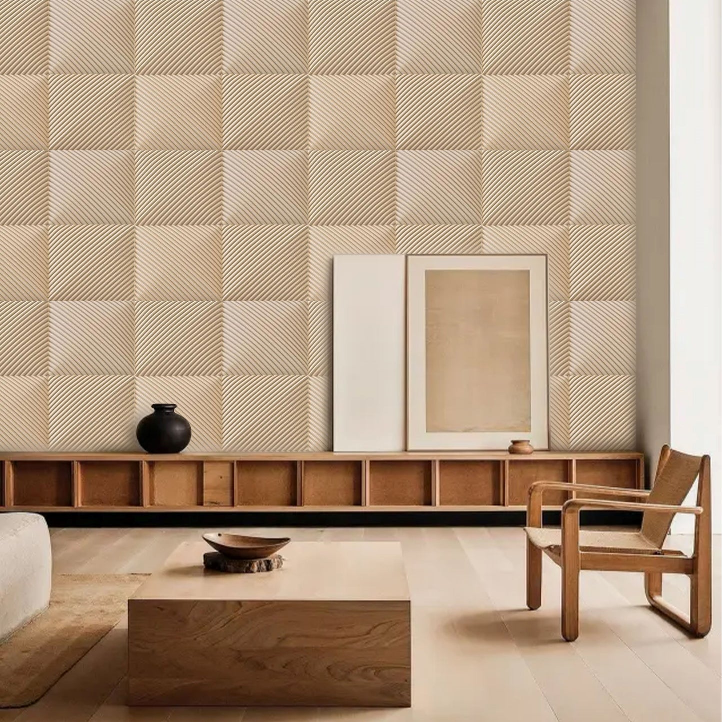 PU-Paneele Q-Line beige 1200x600x26mm