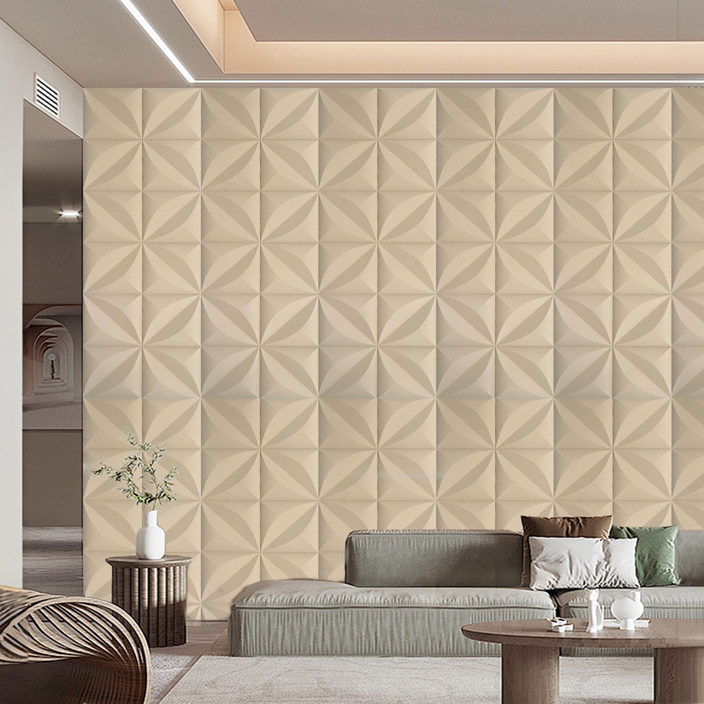 PU-Paneele Target beige 1200x600x26mm