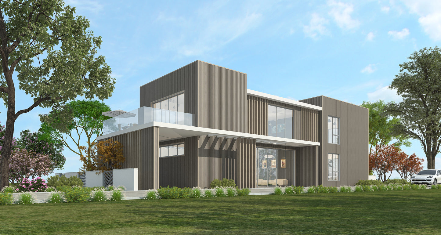 WPC Fassadenverkleidung co-extrudiert Light Grey 219x21mm Länge 2,9m (13,76€/m)