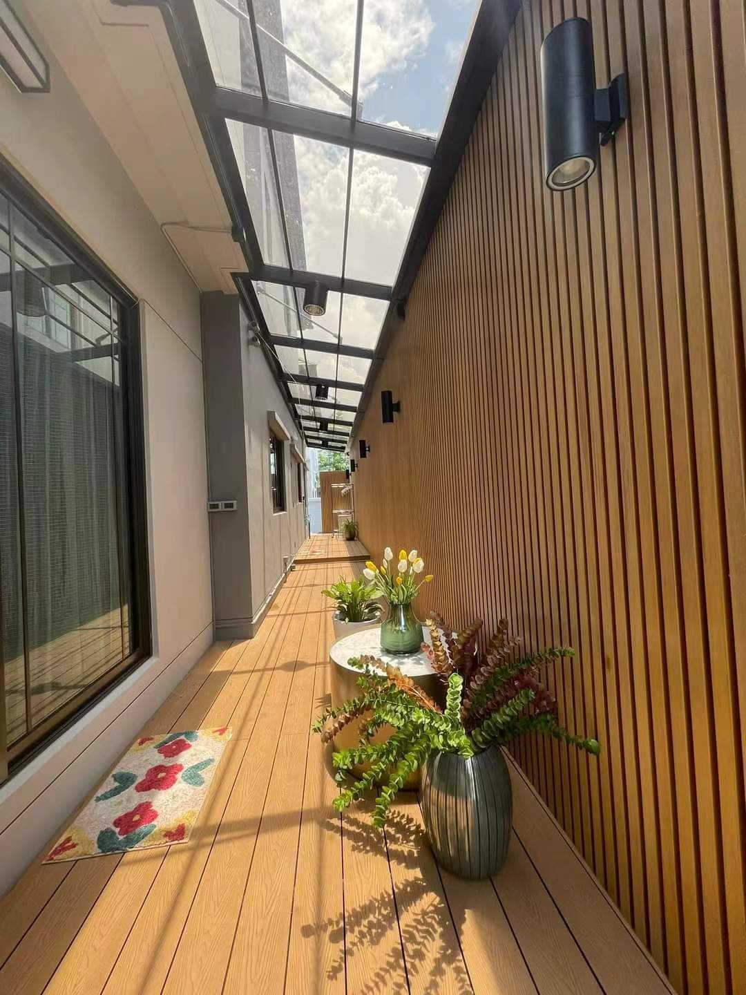 WPC Fassadenverkleidung co-extrudiert Teak 219x21mm Länge 2,9m (13,76€/m)