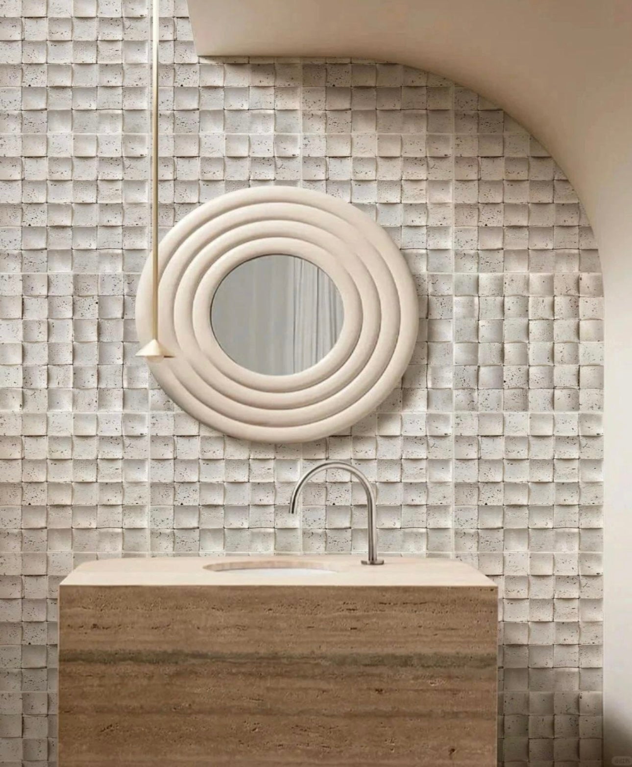 Flexibler Stein Mosaik beige 2600x600mm (1,56m²)