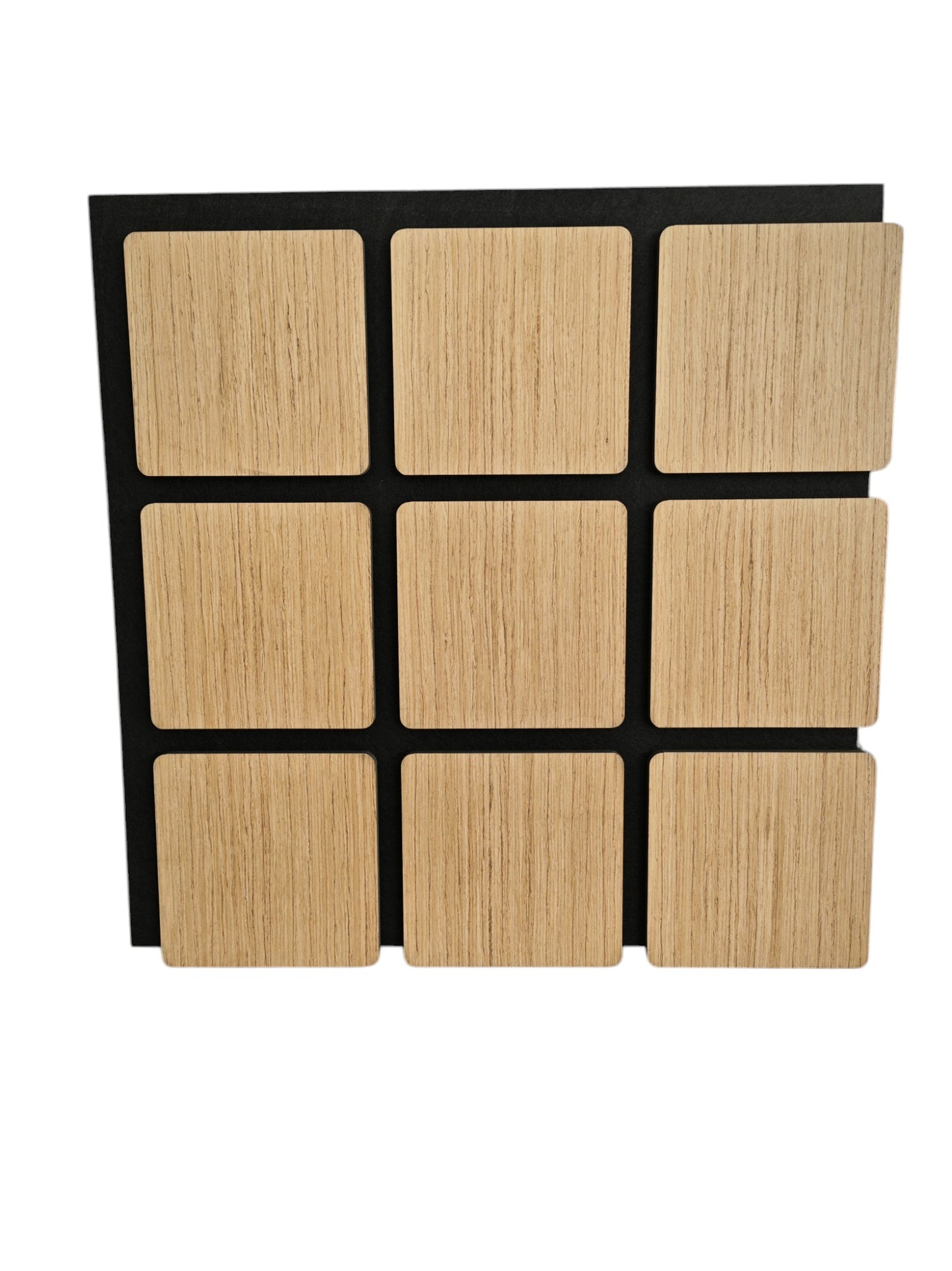 Acoustic panel square teak 610x610x18mm