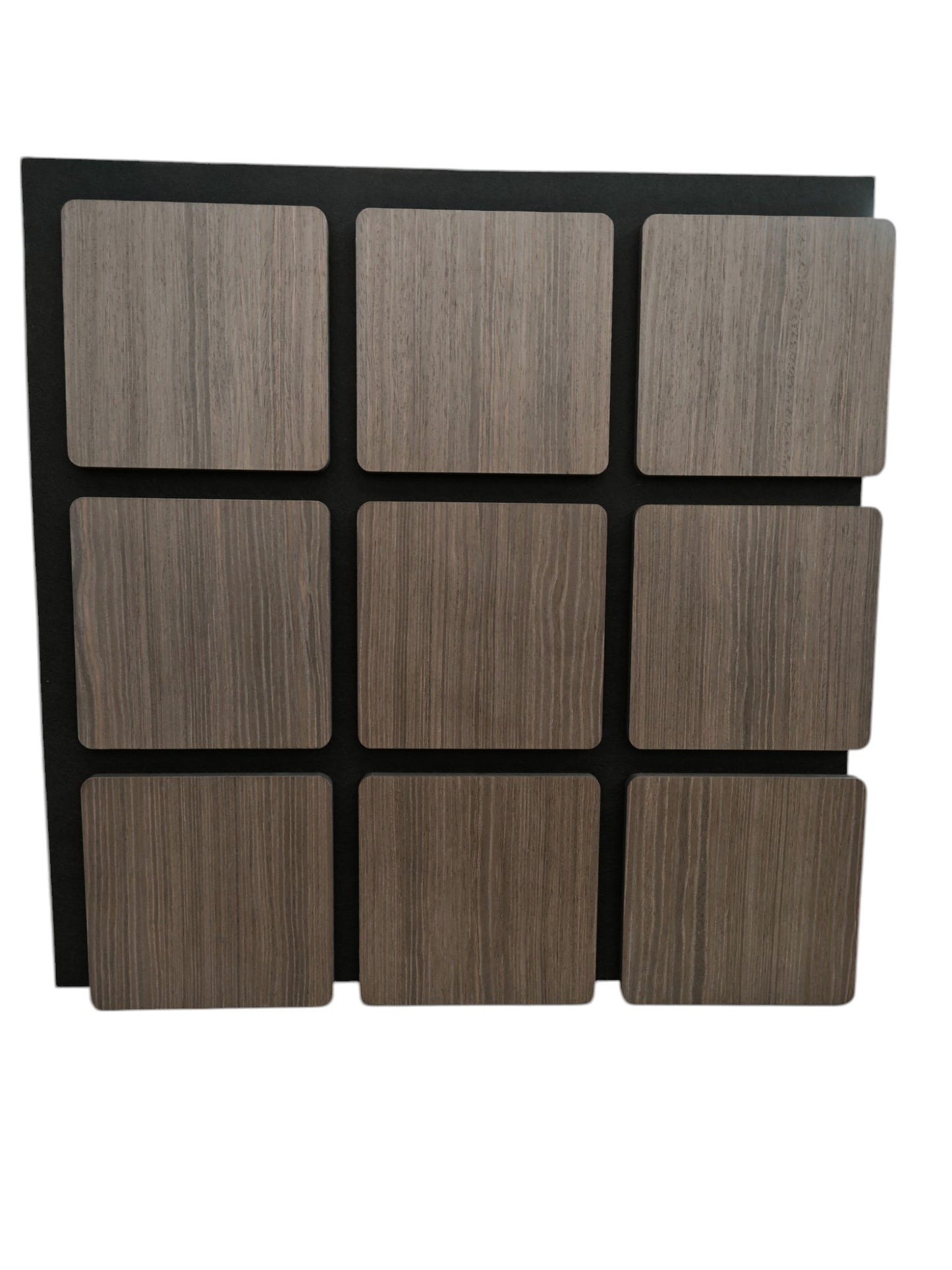 Acoustic Panel Square Smoked Walnut 610x610x18mm