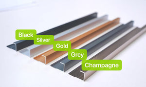 Aluminium-Abschlussschienen für Bamboo- & Crash-Proof-Paneele