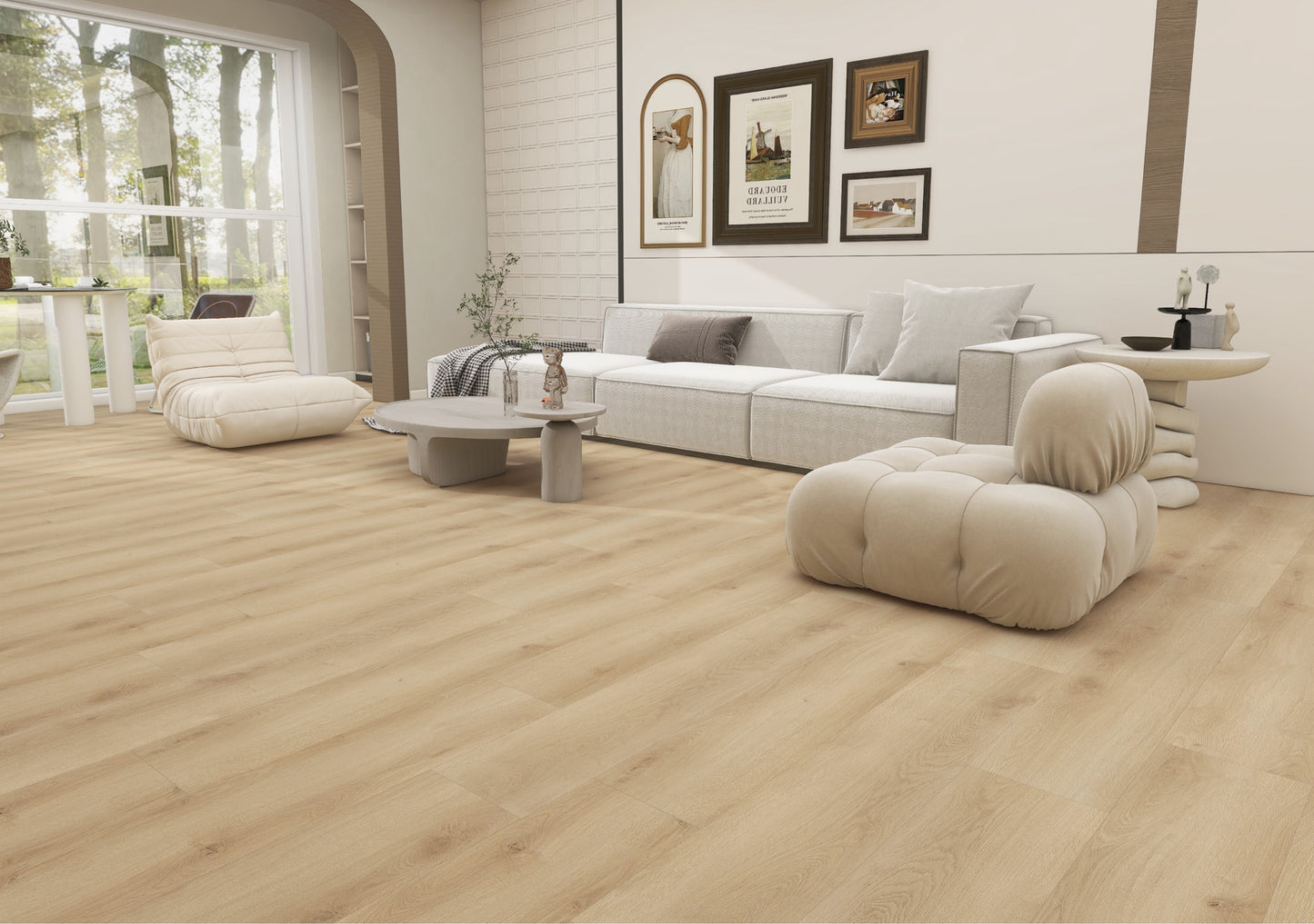 SPC Rigid Vinyl Klick 5mm in Eiche hell (2,23m²)