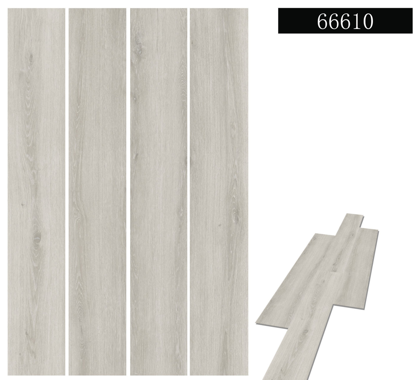 SPC Rigid Vinyl Klick 5mm in Eiche weiß (2,23m²)